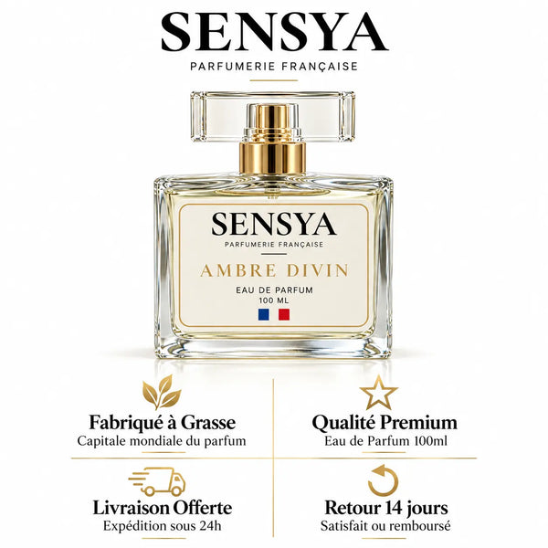 AMBRE DIVIN - Eau de Parfum 100ml Fleuri Boisé