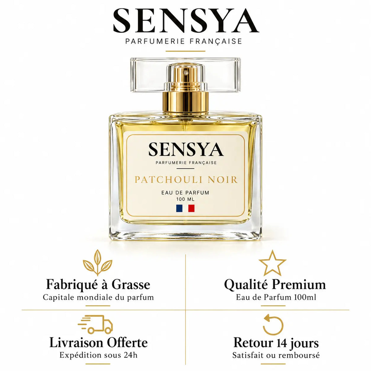 PATCHOULI NOIR - Eau de Parfum 100ml Oriental Vanillé