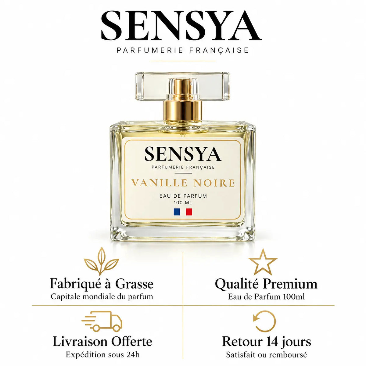 VANILLE NOIR - Eau de Parfum 100ml Fruité Sucré